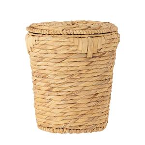 Water hyacinth <b>basket</b> <b>with</b> <b>lid</b> Handmade Storage <b>Basket</b> Wholesale eco-friendly Made in Vietnam - Product Image 5