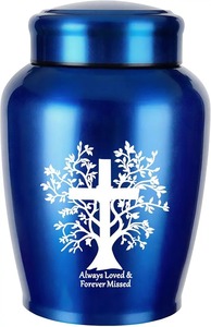 Engravd Silver Paw <b>Large</b> Aluminium Cremation Memorial Adult Urn With <b>Mirror</b> Polished Beautiful Cremation Adult Ashes Urn - Product Image 4