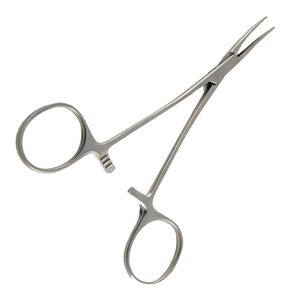 Pinces à moustiques courbées dentelées 12,5 cm (5 pouces) en acier inoxydable, pince chirurgicale hémostatique pour la chirurgie - Product Image 5