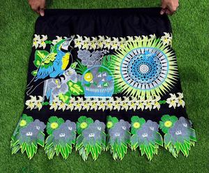 Women's High Quality Polynesian Tribal Embroidered Spandex Polyester High Waist Dress & <b>Skirt</b> Customized Color Logo All Seasons - Product Image 3