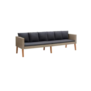 Conjunto de sofás de jardín Estilo moderno Muebles de exterior Sofás Material de teca antigua Madera de teca Venta a la venta al por mayor y tela fina - Product Image 2