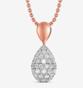 Collier pendentif classique en or 14 carats avec diamant naturel et certification IGI pour un usage quotidien et des occasions spéciales - Product Image 1