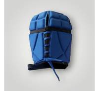 Protector de Cabeza de Boxeo de EVA Azul, con Cierre de Cordones Ajustable, Casco Protector para Adultos, Uso Deportivo Unisex