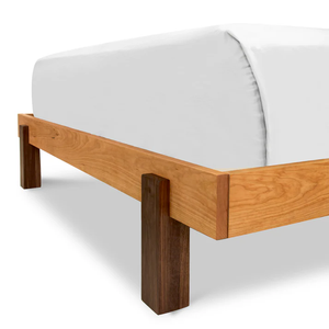 Architectural KD Solid Wood <b>Bed</b> <b>Frame</b> | Minimalist Flat Pack Bedroom Furniture India - Product Image 3