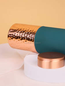 Botella de Agua de Cobre de Alta Calidad, Color Natural, Botella de Cobre Puro Hecha a Mano, Botella de Agua de Cobre Multifuncional - Product Image 5