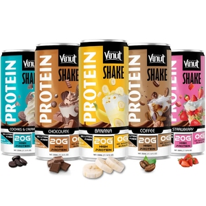 Protein Milk Shake Cookies 330ml VINUT Manufacture | Wholesale Best Price 20g Protein 0g Sugar Free Sample Private Label OEM ODM - Product Image 3