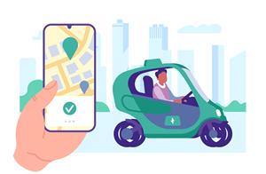 Application mobile multi-OS intelligente pour la réservation de taxis électriques avec suivi en temps réel, expédition intelligente et intégration de stations de recharge pour une mobilité écologique - Product Image 2