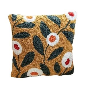 Best Selling Products Factory Outlets Tufted Floral <b>Throw</b> <b>Pillow</b> Square Bohemian Handcrafted Decorative Cushion Cover - Product Image 1