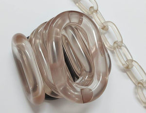 Gran Adorno de Resina Pintado a Mano con Diseño de Cadena de Amor, Decoración Moderna y Ecológica para Mesa, Diseño Personalizado - Product Image 4