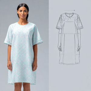 Batas de Hospital para Pacientes, Tejidas en Algodón, Transpirables, Cómodas y de Alta Calidad - Product Image 1