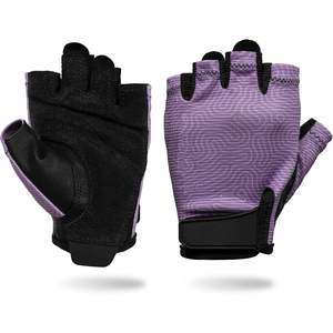 Hook Loop Closure Microfiber Gym Gloves Women Men <b>Half</b> Finger Anti <b>Slip</b> Padded Palm Breathable Weightlifting Fitness - Product Image 1