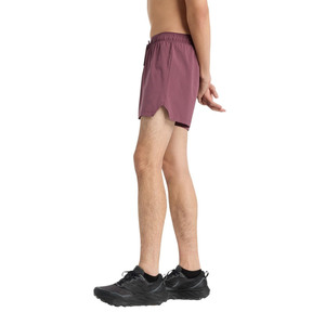 Men's High Street Quick Dry Mid <b>Elastic</b> Waist Knee-Length Solid Sports Shorts with Waterproof Breathable & Eco-Friendly Fabric - Product Image 3