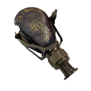 Télescope de poche en laiton avec étui en cuir poli, télescope monoculaire nautique antique pour décoration maritime, cadeau de navigation, objet de présentation - Product Image 5