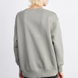 Sudadera Unisex de Cuello Redondo, Corte Regular, Felpa, Color Sólido, Tejido de Poliéster/Algodón, Informal, para Invierno, Transpirable y de Secado Rápido - Product Image 2