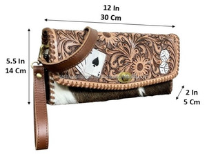 Nuevo bolso de mano de cuero de vaca de alta calidad al por mayor, bolso de hombro tipo bandolera occidental, bolso de mano para mujer - Product Image 2