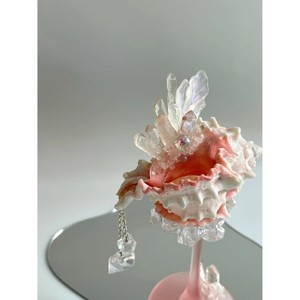 Eye catching cutest pinkish colored sea shell wine glass sdds charm to home decor with its coastal-inspired aesthetics - Product Image 3