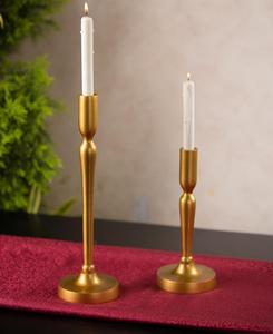 <b>Brass</b> <b>Candlestick</b> Holder Gold Metal Pillar Candle Stand Durable Home Decoration - Product Image 3