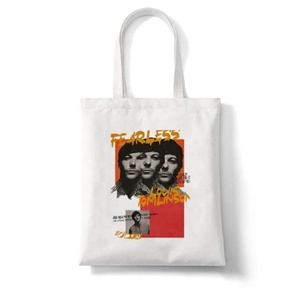 Sac à provisions en coton réutilisable Sac d'épicerie en toile Sac fourre-tout promotionnel - Product Image 3