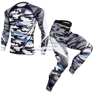 High Quality Men and Women MMA Rash Guard with Shorts Made in Best Quality Available in All Colors BJJ & <b>Grappling</b> Set - Product Image 1