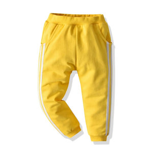 Ensemble de survêtement jaune à capuche pour bébés garçons, manches longues, fermeture éclair, tenue décontractée en coton pour l'automne, couleur unie, poches latérales - Product Image 3