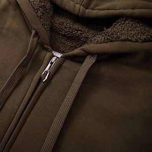 High Quality Cotton French Terry Oversize Hoodie <b>Thick</b> Fleece Drop Shoulder Plain Custom Men Hoodies uploaded - Product Image 5