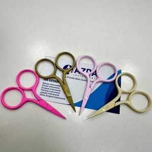 Ciseaux de broderie miniatures roses en gros, en acier inoxydable, à pointe fine, coupe-fil de précision, outil de couture et de travaux d'aiguille - Product Image 6