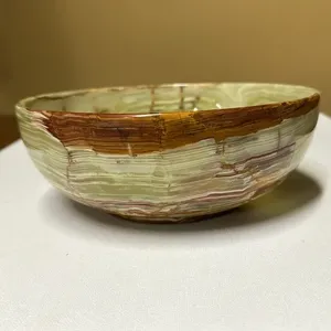 Cuenco de ónix premium, cuenco de piedra natural, cuenco decorativo de lujo, cuenco artesanal de piedra, elegante, precio de mayoreo. - Product Image 2