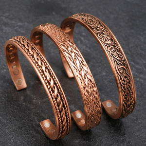 Authentic Twisted <b>Wire</b> Pattern Pure Metal Cuff Bangle Handmade Embossed Pattern Metal Jewelry Exquisite Design - Product Image 1