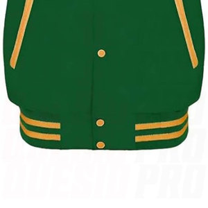 เสื้อแจ็คเก็ตวาร์ซิตี้สีเหลืองปักลายตามสั่ง ระบายอากาศได้ดี แขนเสื้อปักลาย  เสื้อแจ็คเก็ตเบสบอลแบบ Letterman  เสื้อแจ็คเก็ตวิทยาลัย น้ำหนักเบา สไตล์สตรีทแวร์ เสื้อคลุม - Product Image 6