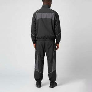 Survêtements d'hiver chauds en coton à capuche avec cordon de serrage, personnalisés, de haute qualité, à blocs de couleur et empiècements, style streetwear - Product Image 2