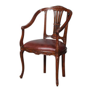 Silla de Comedor Ergonómica Clásica de Madera con Asiento Tapizado en Cuero, Muebles Elegantes para Comedor, Hogar, Oficina, Restaurante, Hotel - Product Image 3