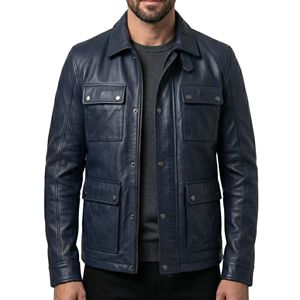 Reddish Brown Premium Quality <b>Men</b> <b>Leather</b> <b>Jacket</b> Breathable Classic Biker Diagonal Zip Streetwear Fashion Winter <b>Leather</b> <b>Jackets</b> - Product Image 5