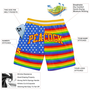 Shorts en maille personnalisés de haute qualité, sublimés, décontractés, pour le basketball et la course, respirants, pour hommes, 5 pouces au-dessus du genou - Product Image 4