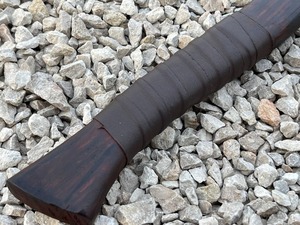 High carbon steel Viking <b>axe</b> Leather wrapped ash <b>handle</b> Rosewood <b>handle</b> <b>axe</b> Handmade <b>axe</b> for men Viking <b>axe</b> gift - Product Image 4
