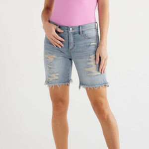 Shorts Personalizados al por Mayor 2025, Falda Sexy a la Moda, Precio Económico, Shorts de Mezclilla Transpirables de Algodón con Botones para Mujer - Product Image 1