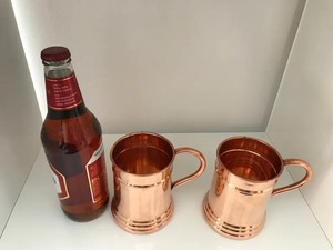 Metal Copper <b>Mug</b> <b>Set</b> Best Seller Drinking Pure Copper <b>mug</b> Modern Business Gift Hand Grip Insulated Tumbler - Product Image 5