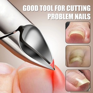 ที่ตัดเล็บสแตนเลสหนา 1 ชิ้น ป้องกันการกระเด็น ตัดเล็บปลอมได้อย่างมืออาชีพ ทนทาน ใช้สำหรับทำเล็บมือและเล็บเท้า - Product Image 2
