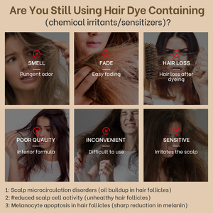 Shampoo <span class=keywords><strong>Colorante</strong></span> per <span class=keywords><strong>Capelli</strong></span> Nero Naturale a Base di Erbe 400ml <span class=keywords><strong>Senza</strong></span> <span class=keywords><strong>Ammoniaca</strong></span> e PPD in Forma di Crema - Product Image 2