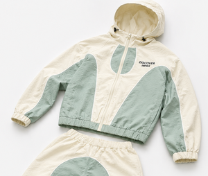 Custom Men's Solid Windbreaker Polyester/Nylon Tracksuit Quick Dry Lightweight Winter <b>Zip</b>-<b>Up</b> <b>Jacket</b> and Shorts Set - Product Image 2