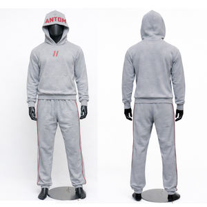 Ensemble de survêtement d'hiver bleu personnalisé OEM pour hommes, qualité supérieure, 100 % coton, sweat à capuche et pantalon de survêtement, vêtements de sport en gros, directement de l'usine - Product Image 4