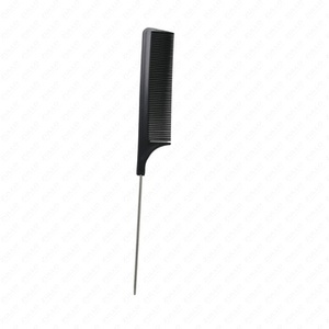 Peigne à queue de rat professionnel avec broche métallique, outil de sectionnement pour extensions de cheveux, pour trames et micro-extensions OEM - Product Image 6