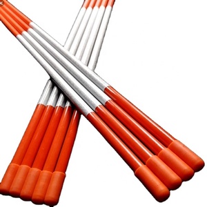 GRP Snow Pole Driveway Marker, FRP Nursery Fiberglass Stake,10mm Round <b>Rod</b> - Product Image 2