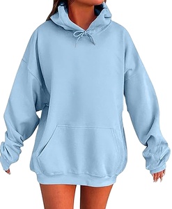 Sudadera con Capucha para Mujer al por Mayor, 100% Algodón, Felpa, 320g, Anti-Pilling, Secado Rápido, Transpirable, Estampada, Color Sólido, con Cremallera, Informal - Product Image 1
