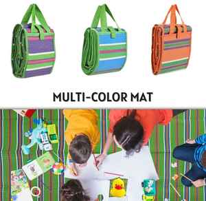 Tapete de Plástico PVC Multicolor para Exteriores, Tapete Plegable para Picnic, Tapete Antideslizante de PVC para Exteriores, Alfombras de Playa Impermeables - Product Image 6