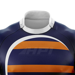 Camiseta de Rugby de Poliéster de Manga Corta para Hombre, Camiseta Deportiva para Partidos de Equipo, Camiseta de Rugby con Logotipo Personalizado Estampado para Entrenamiento - Product Image 6