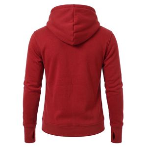 Sudadera con capucha unisex personalizada de felpa francesa con cremallera, bordado, estampado digital, estilo urbano, marca privada - Product Image 4