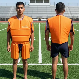 Combinaison de protection corporelle de rugby personnalisable, rembourrage en mousse haute densité, équipement de protection contre les impacts pour des tackles sécurisés avec ajustement réglable - Product Image 3