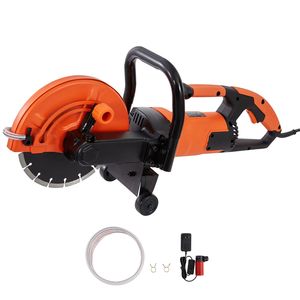 Sega Elettrica per Calcestruzzo a Disco Umido/Secco da 1800 W, 9 Pollici, Profondità di Taglio 3,5 cm, per Applicazioni su Metallo, Acqua Inclusa - Product Image 1