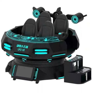360 °   Plateforme rotative combinée à un mouvement de pente verticale offre des sensations de vol dynamique inédites VR Space Ship Dish UFO - Product Image 2