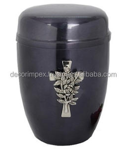 Urna funeraria de cremación para adultos con tema texturizado elegante para cenizas humanas completamente hecha a mano decorativa de alta calidad - Product Image 3